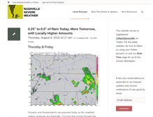 Tablet Screenshot of nashvillesevereweather.com